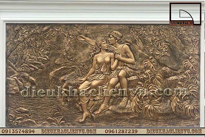 Trang trí sân vườn diện tích nhỏ với phù điêu